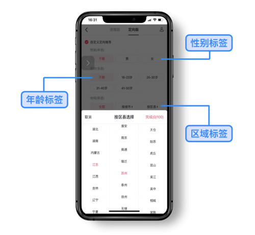 某信息流平臺(tái)的后臺(tái)投放標(biāo)簽